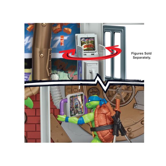 Teenage Mutant Ninja Turtles Mutant Mayhem Sewer Lair Playset by Playmates - Picture 4 of 7